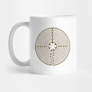CHARTRES Labyrinth - Antique Metal Style Symbol Mug